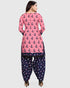 Pink Cotton Blend Printed Unstitched Salwar Suit Material