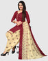 Maroon Cotton Blend Printed Unstitched Salwar Suit Material