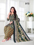 Green & Beige Cotton Blend Printed Unstitched Salwar Suit Material