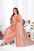 Light Orange Cotton Blend Printed Unstitched Salwar Suit Material