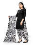 Black Cotton Blend Printed Unstitched Salwar Suit Material