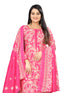 Pink Cotton Blend Printed Unstitched Salwar Suit Material