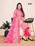Pink Cotton Blend Printed Unstitched Salwar Suit Material