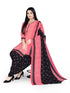 Pink Cotton Blend Printed Unstitched Salwar Suit Material