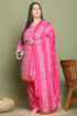 Pink Cotton Blend Printed Ready to Wear Patiala Salwar Suit
