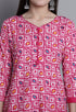 Pink Polyester Cotton Printed Salwar Suit with Dupatta