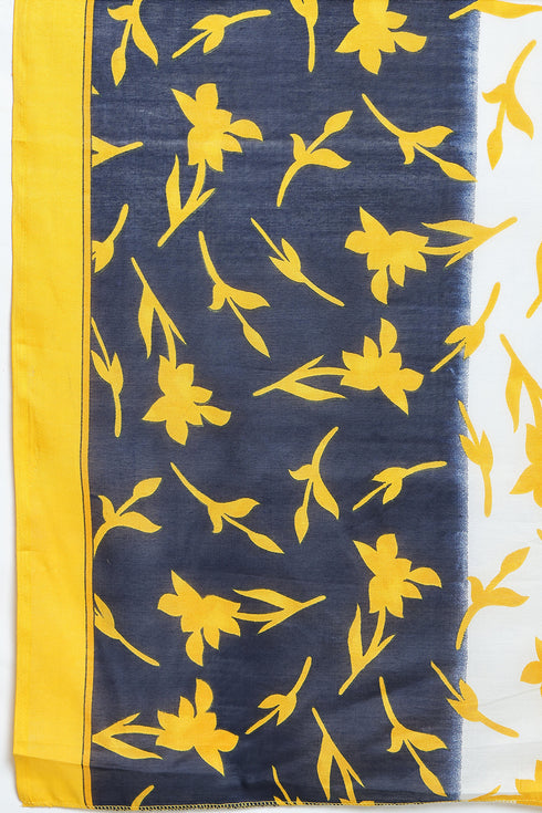 Mustard Cotton Blend Printed Plus Size Ready to Wear Patiala Salwar Suit