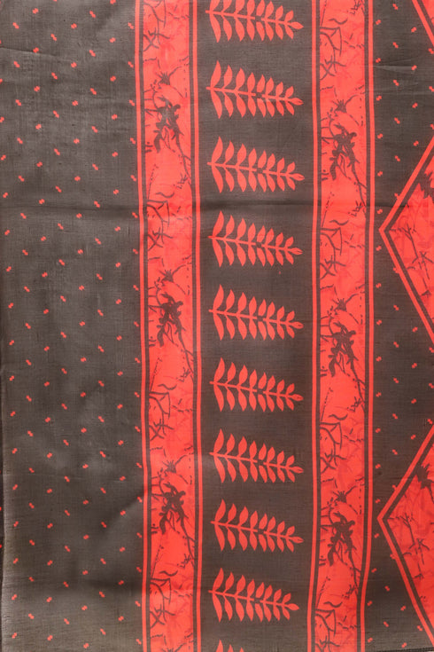 Black Cotton Blend Printed Readymade Patiala Salwar Suit