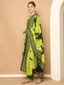 Neon Yellow Cotton Blend Printed Readymade Patiala Salwar Suit