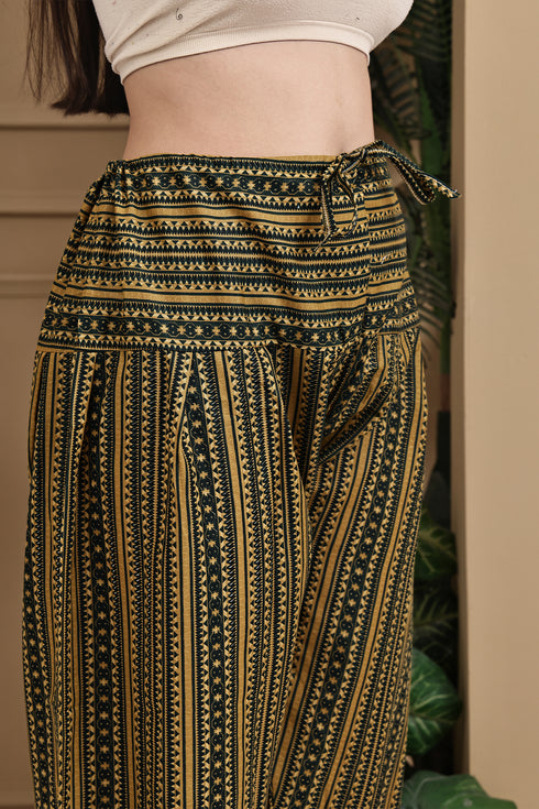 Green Cotton Blend Printed Readymade Patiala Salwar Suit