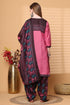 Pink Cotton Blend Printed Ready to Wear Patiala Salwar Suit