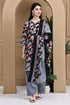 Black Cotton Blend Printed Ready to Wear Patiala Salwar Suit