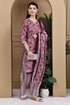 Wine Cotton Blend Printed Ready to Wear Patiala Salwar Suit