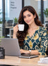 Green Pure Cotton Ikat Printed Kurta For Women