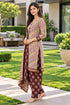 Beige Cotton Blend Printed Ready to Wear Patiala Salwar Suit
