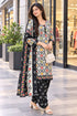 Off White Cotton Blend Printed Ready to Wear Patiala Salwar Suit