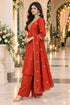 Rust Silk Blend with Inner Embroidered Beads Work Straight Kurta & Pant With Dupatta