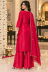 Pink Silk Blend with Inner Embroidered Beads Work Straight Kurta & Pant With Dupatta
