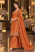 Peach Silk Blend with Inner Embroidered Straight Kurta & Pant With Dupatta