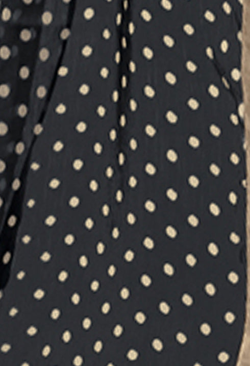 Black & Beige Chanderi Silk Sequience Salwar Suit Material