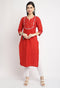 Rayon Viscous Embroidered Kurti