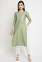Chanderi Viscous Embroidered Kurti