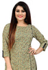 Green Cotton Jaipuri Printed Kurti