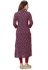 Navy Blue And Beige Pure Cambric Cotton Jaipuri Printed Kurti