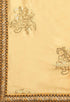 Golden Beige Pure Muslin Embroidered Salwar Suit Material