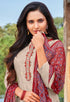 Beige Cotton Silk Embroidered Salwar Suit Material - Rajnandini