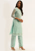 Sky Blue Chanderi embellished Unstitched Salwar Suit Material