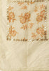 Off-White Chanderi embellished Unstitched Salwar Suit Material