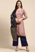 Pink Pure Cotton Embroidered Semi-Stitched Salwar Suit Material