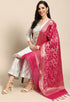 Light Blue Chanderi Silk Embellished Unstitched Salwar Suit Material