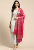 Light Blue Chanderi Silk Embellished Unstitched Salwar Suit Material
