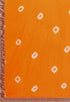 Orange Silk Kota Cotton Hand Work Unstitched Salwar Suit Material