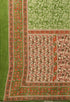 White And Green Pure Jaipuri Cambric Cotton Printed Unstitched Salwar Suit Material