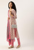 White And Pink Pure Jaipuri Cambric Cotton Printed Unstitched Salwar Suit Material