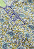 White And Blue Pure Jaipuri Cambric Cotton Printed Unstitched Salwar Suit Material