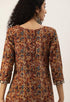 Brown Pure Cambric Cotton Printed Unstitched Salwar Suit Material