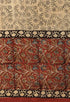 Beige Pure Jaipuri Cambric Cotton Printed Unstitched Salwar Suit Material