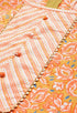 Mustard And Peach Pure Cambric Cotton Printed Unstitched Salwar Suit Material