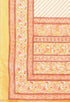 Mustard And Peach Pure Cambric Cotton Printed Unstitched Salwar Suit Material