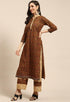 Mustard Pure Cambric Cotton Printed Unstitched Salwar Suit Material