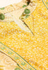 Beige And Yellow Pure Cambric Cotton Printed Unstitched Salwar Suit Material - Rajnandini
