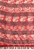 Red Maheshwari Silk Printed Traditional Saree