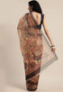 Beige Organza Printed Traditional Saree - Rajnandini