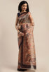 Beige Organza Printed Traditional Saree - Rajnandini