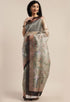 Sage Green Organza Printed Traditional Saree
