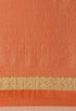 Orange kota Doria Cotton Plain Traditional Saree